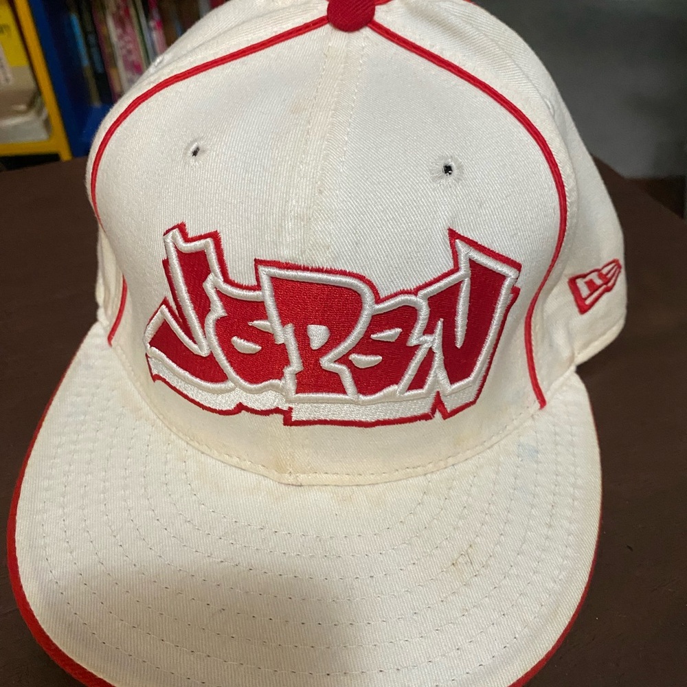 New Era White and Red Cap Japan Fitted Cap